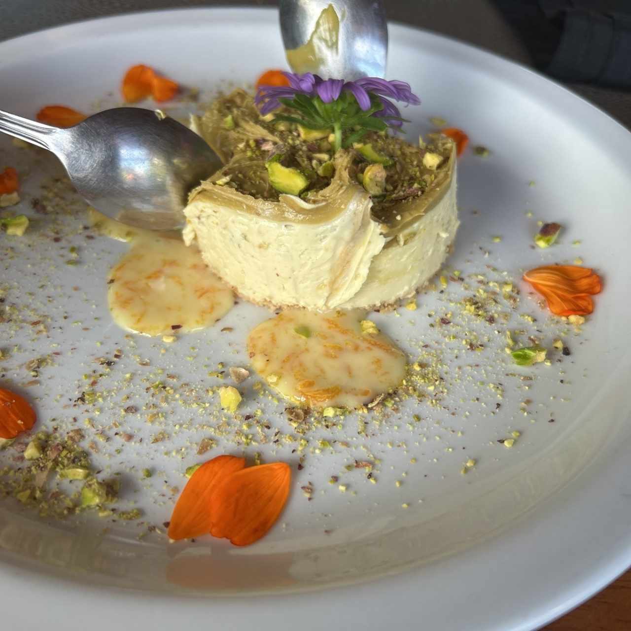 Cheesecake de pistacho
