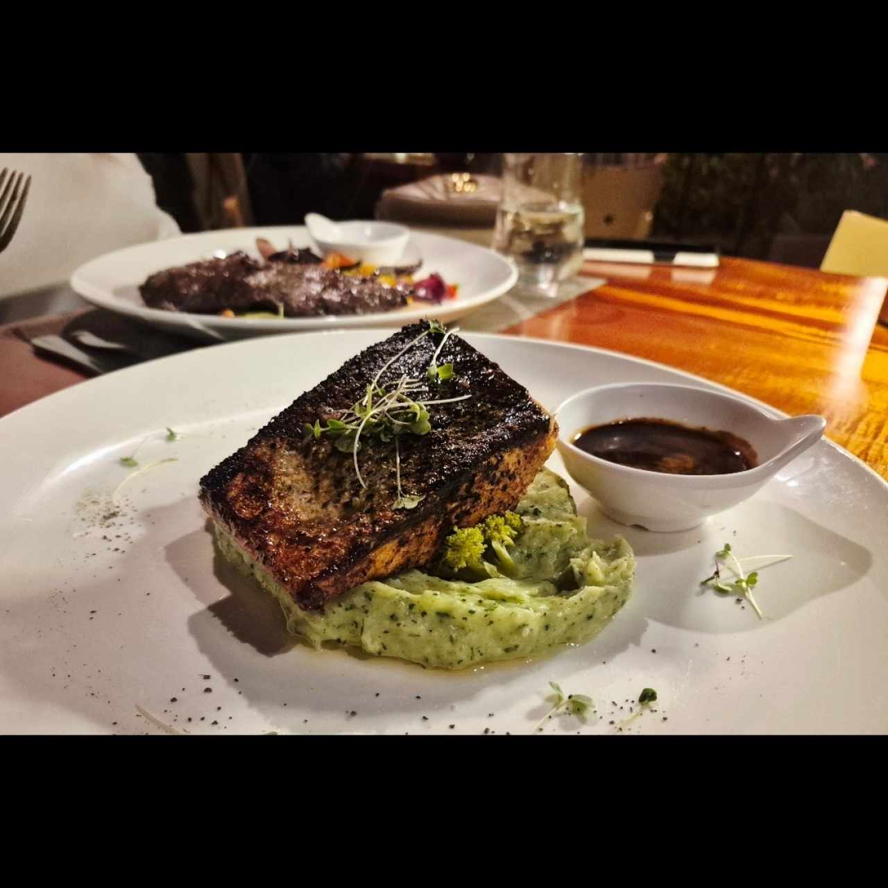 Salmón con puré