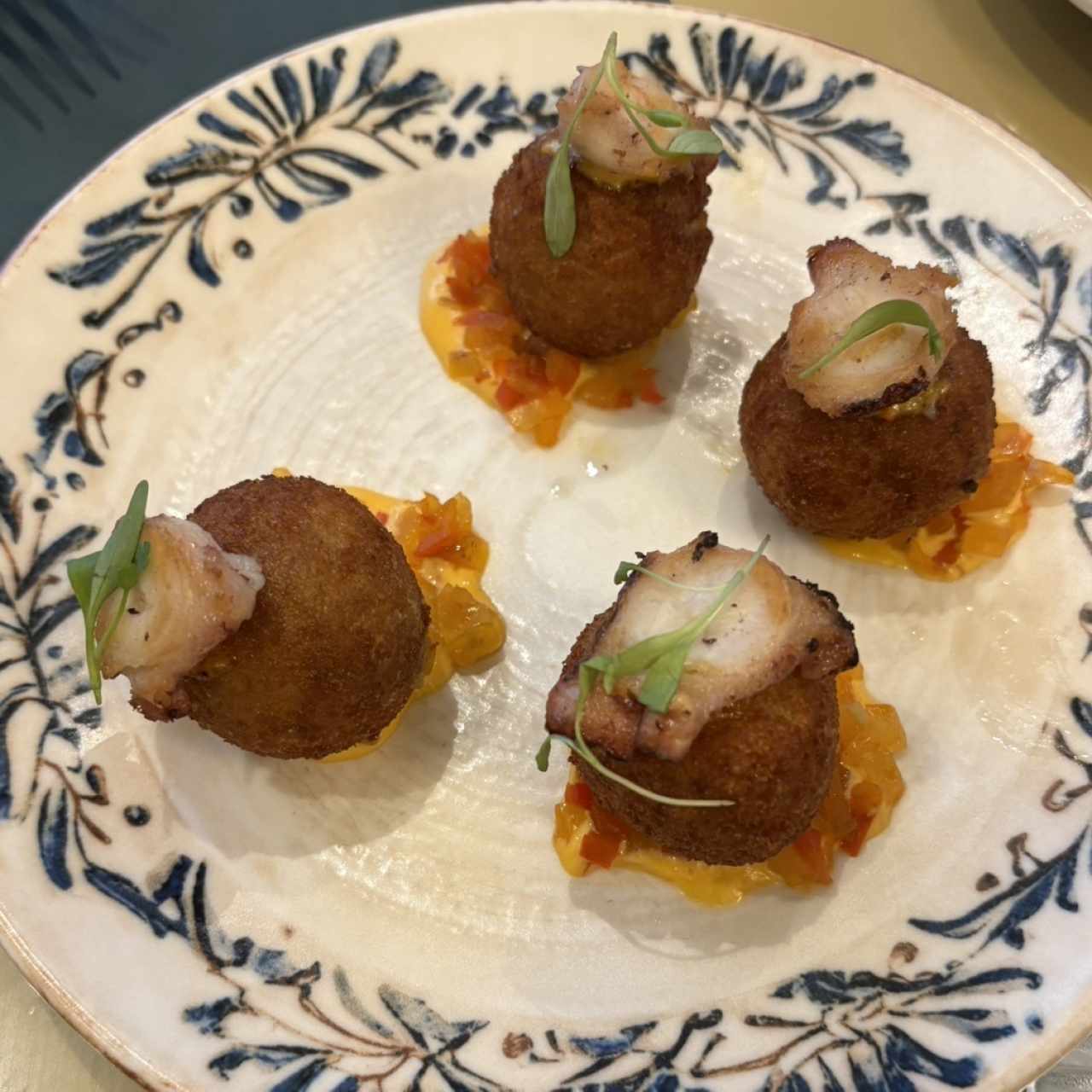 Croquetas de Pulpo Caribeñas