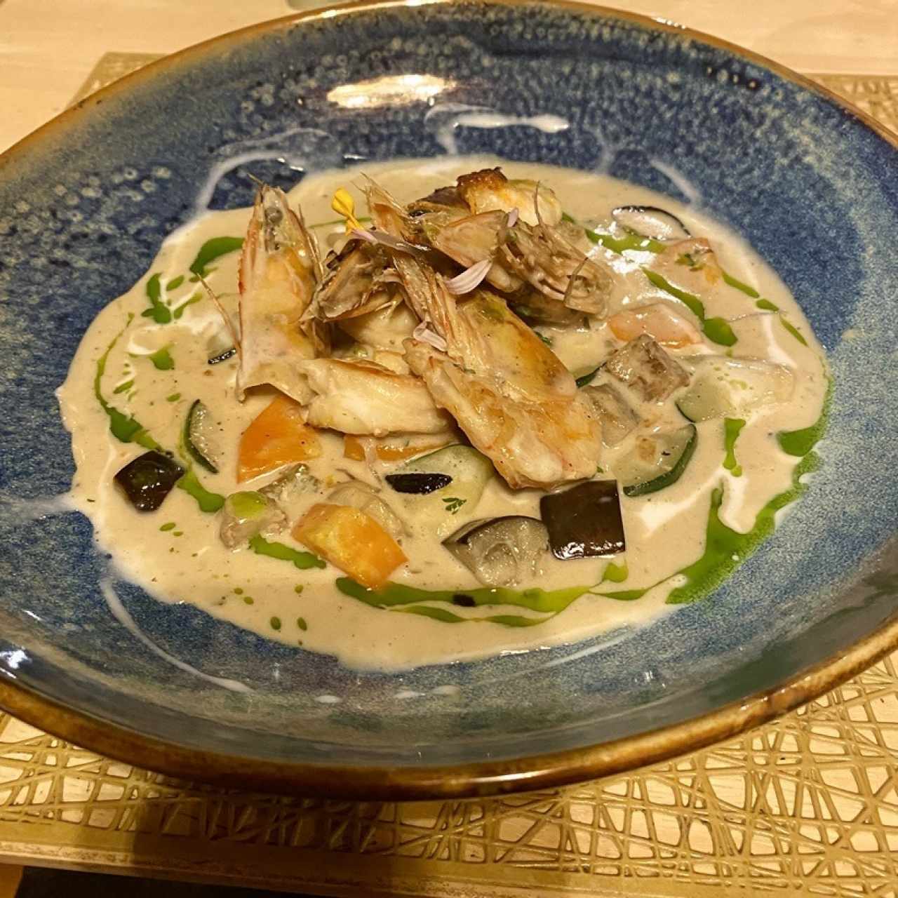 Curry Verde de Langostinos