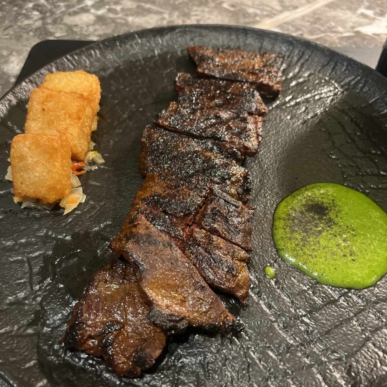 Entraña de res en palito