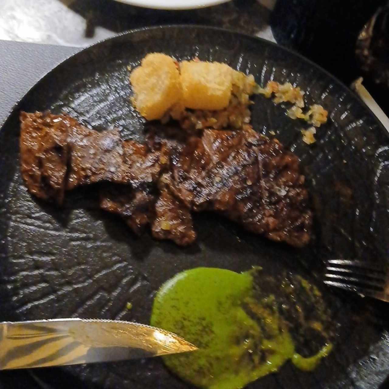 Entraña de res en palito