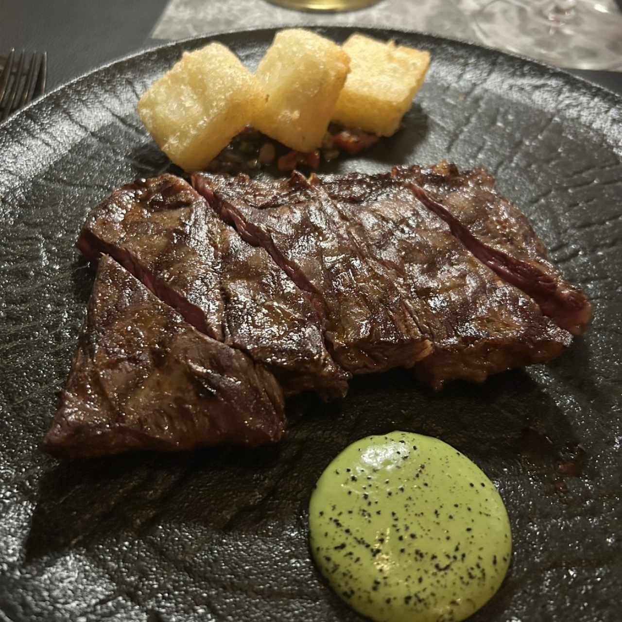Entraña de res en palito