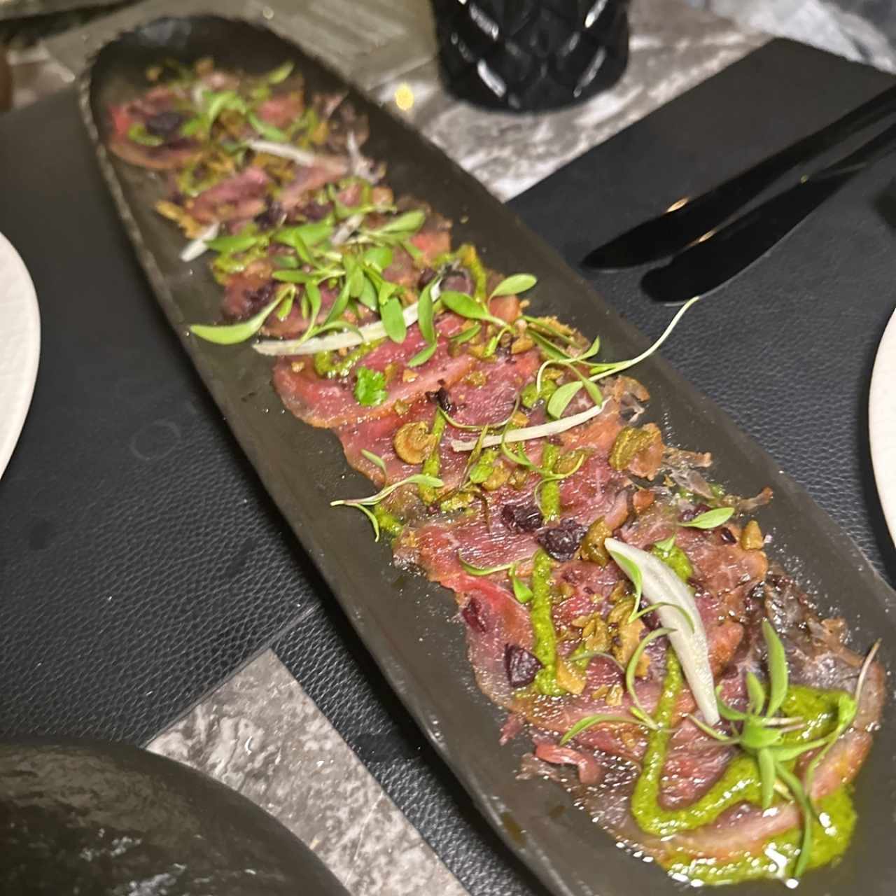 ENTRADAS - Carpaccio de Picaña