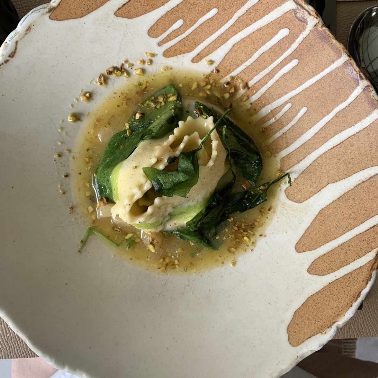 Ravioli de espinaca