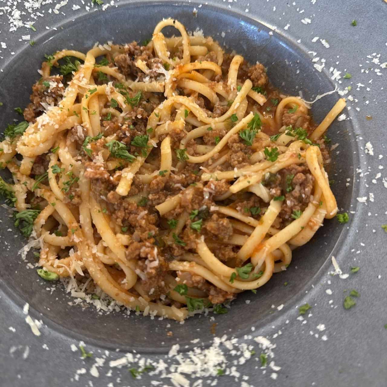 Linguine Boloñesa 