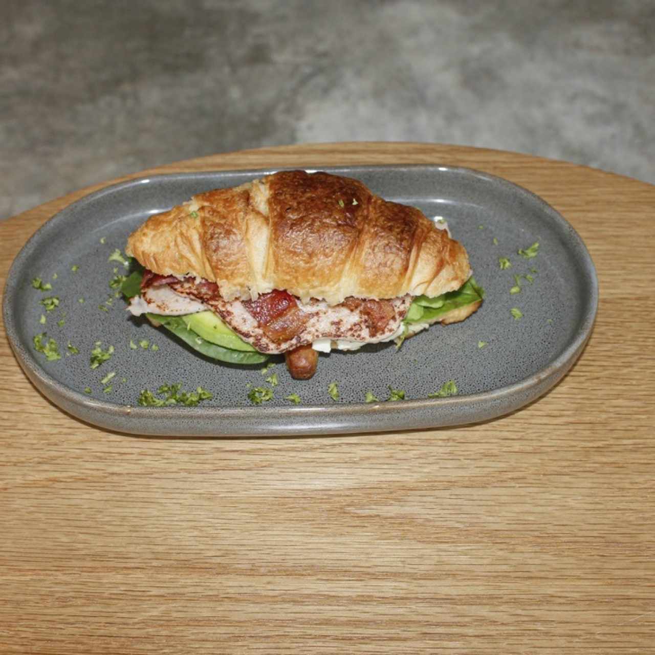 Croissant de Jamón y tocino