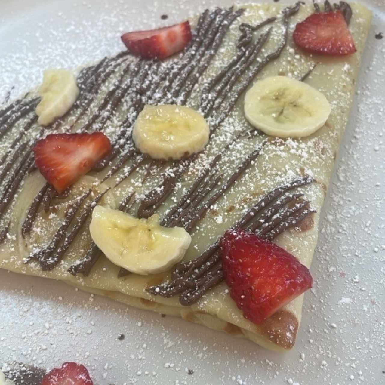 Crepe de nutella, banana y fresa