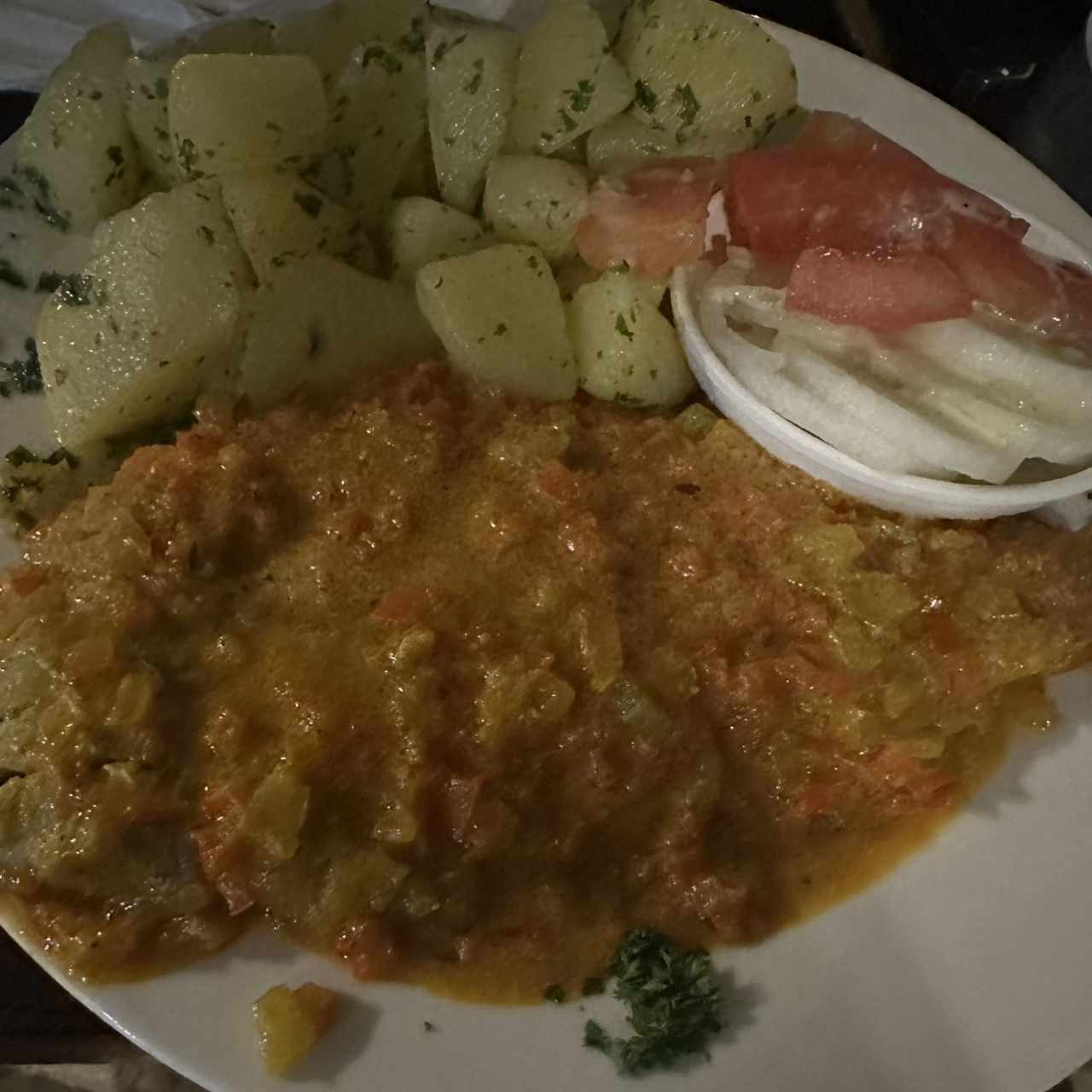Filete de pescado a la Costeña 
