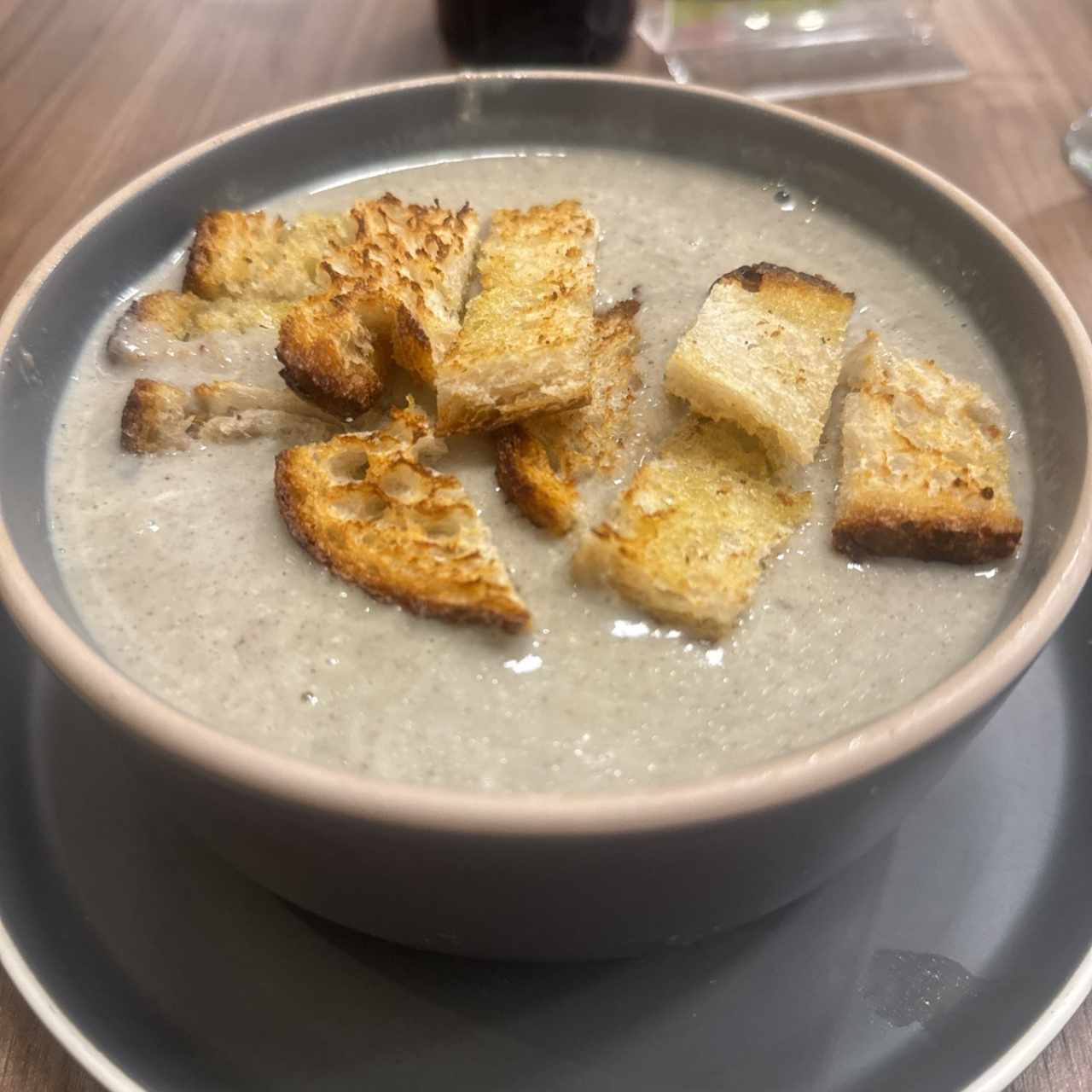 Sopa del dia - Crema de hongos 