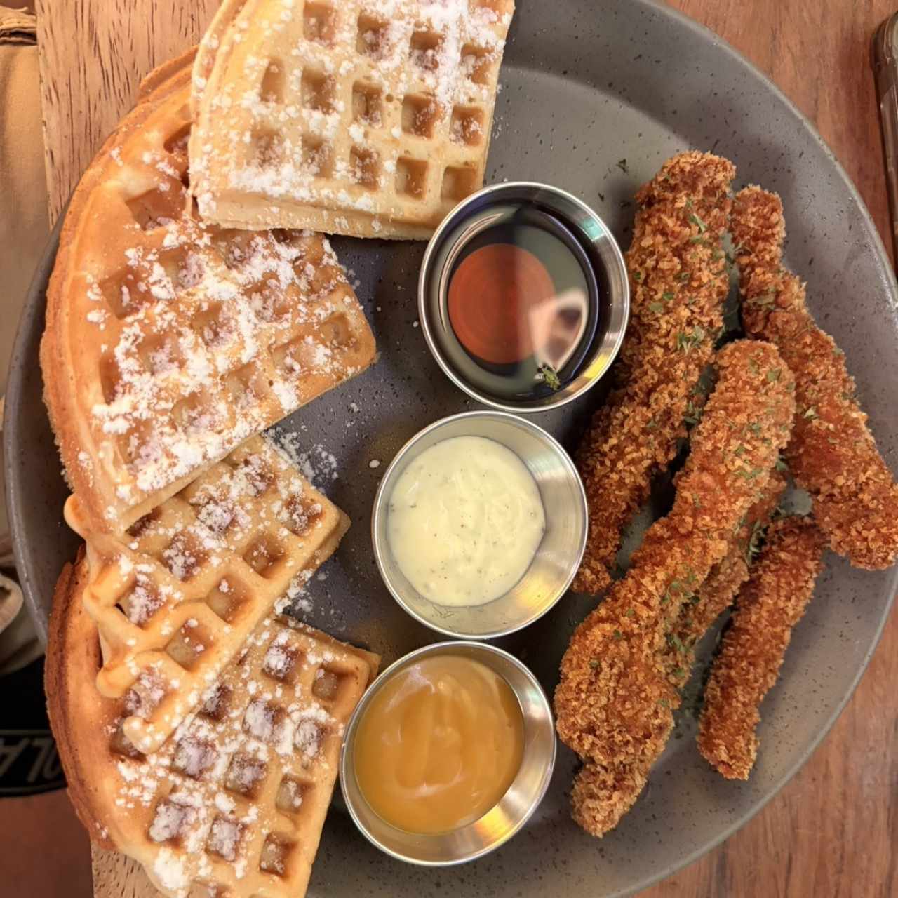 Chicken and waffle