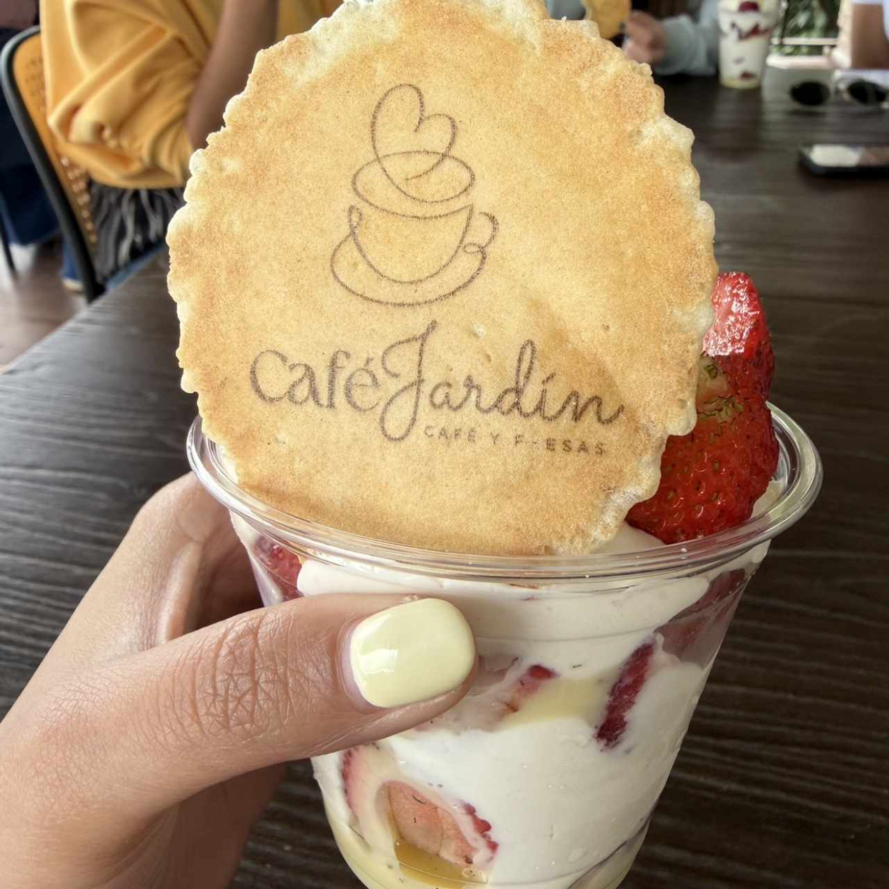 Fresas con crema