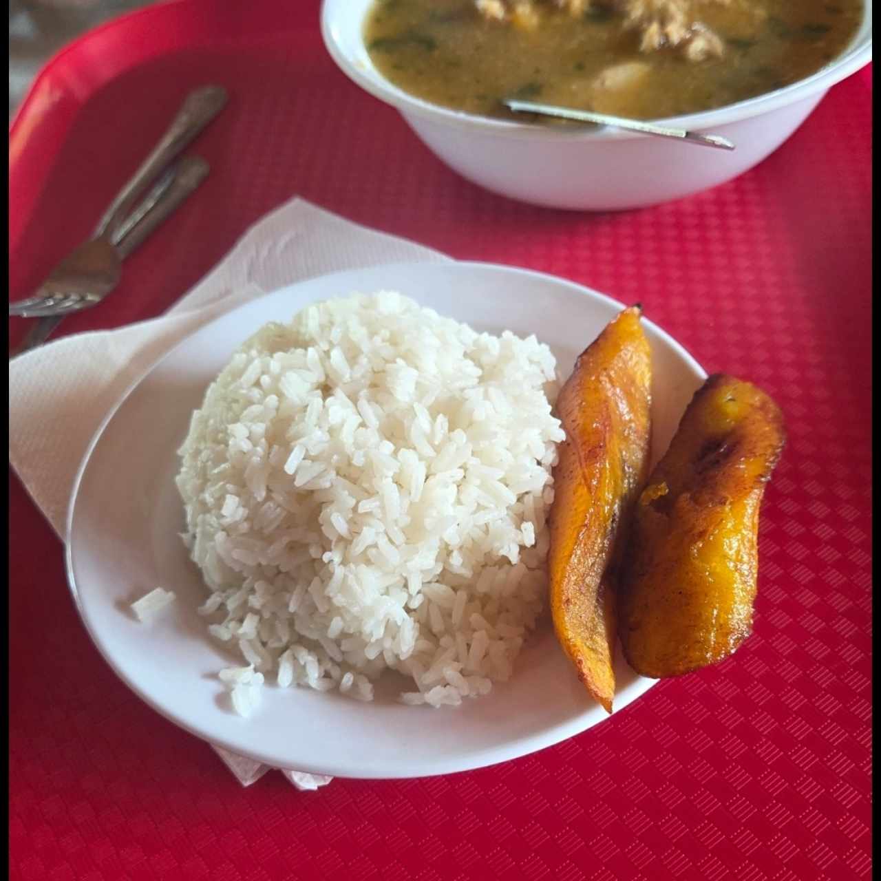 arroz y tajada