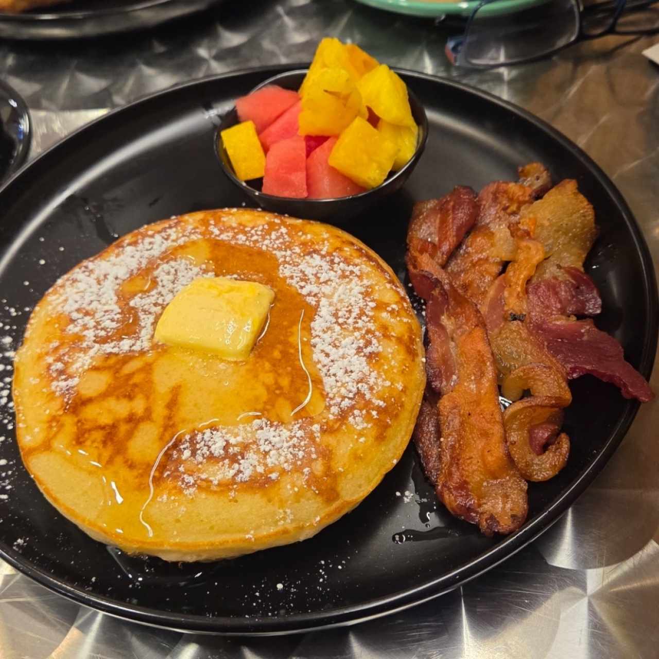 pancake con bacon 