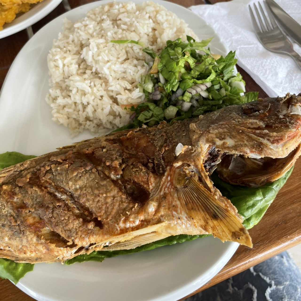 Pescado frito