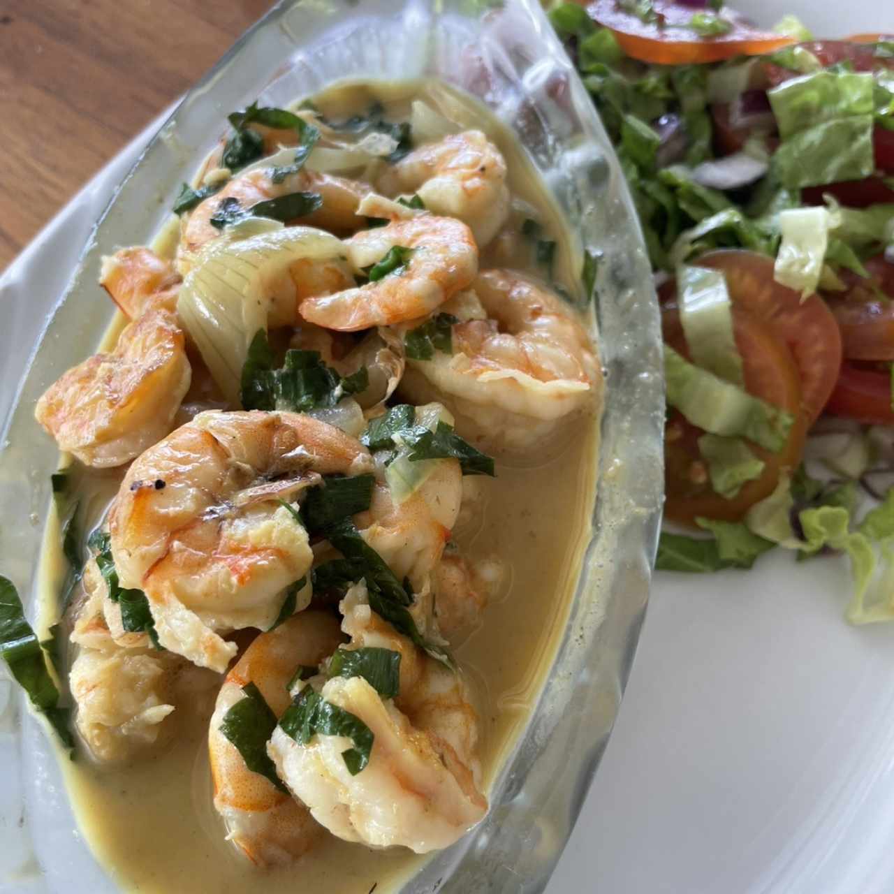 Langostino en salsa de coco