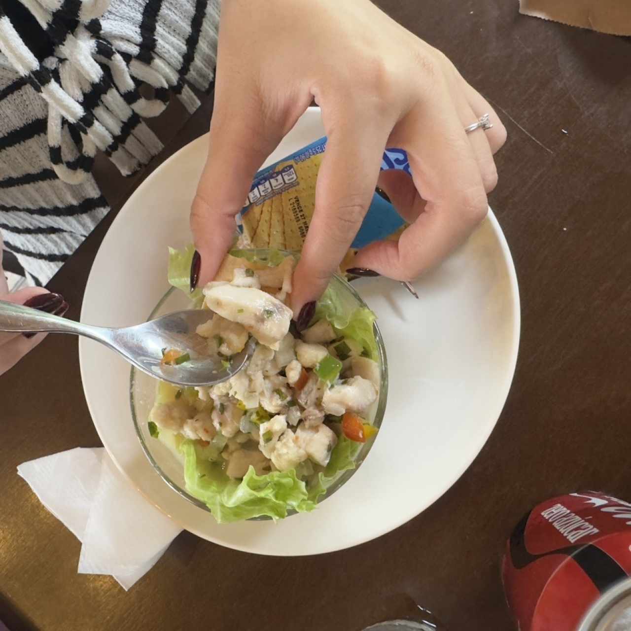 Entradas-Appetizers - Ceviche de corvina
