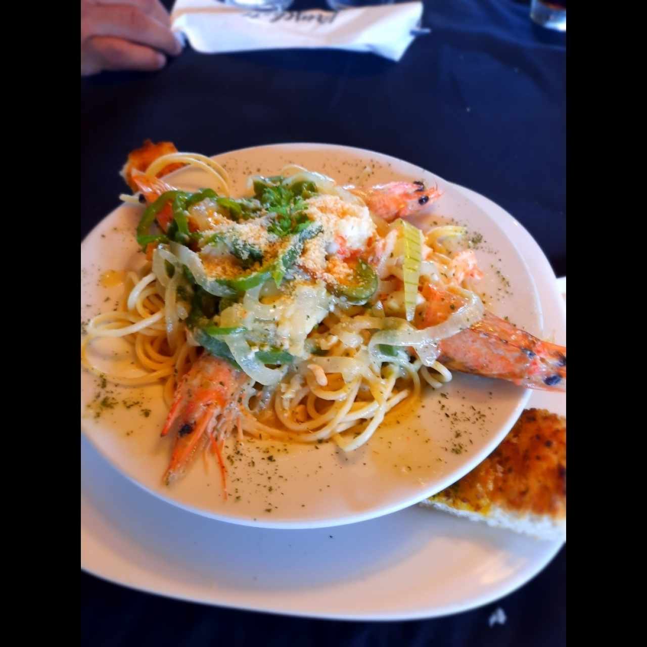Spaghetti Langostino al ajillo