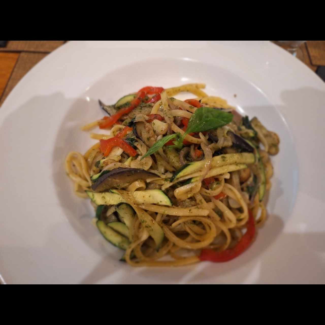 Pasta con vegetales 