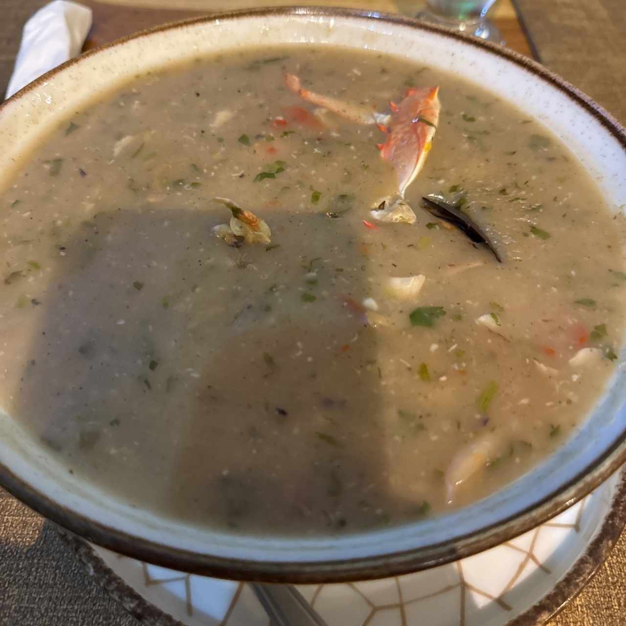 SOPA DE MARISCOS