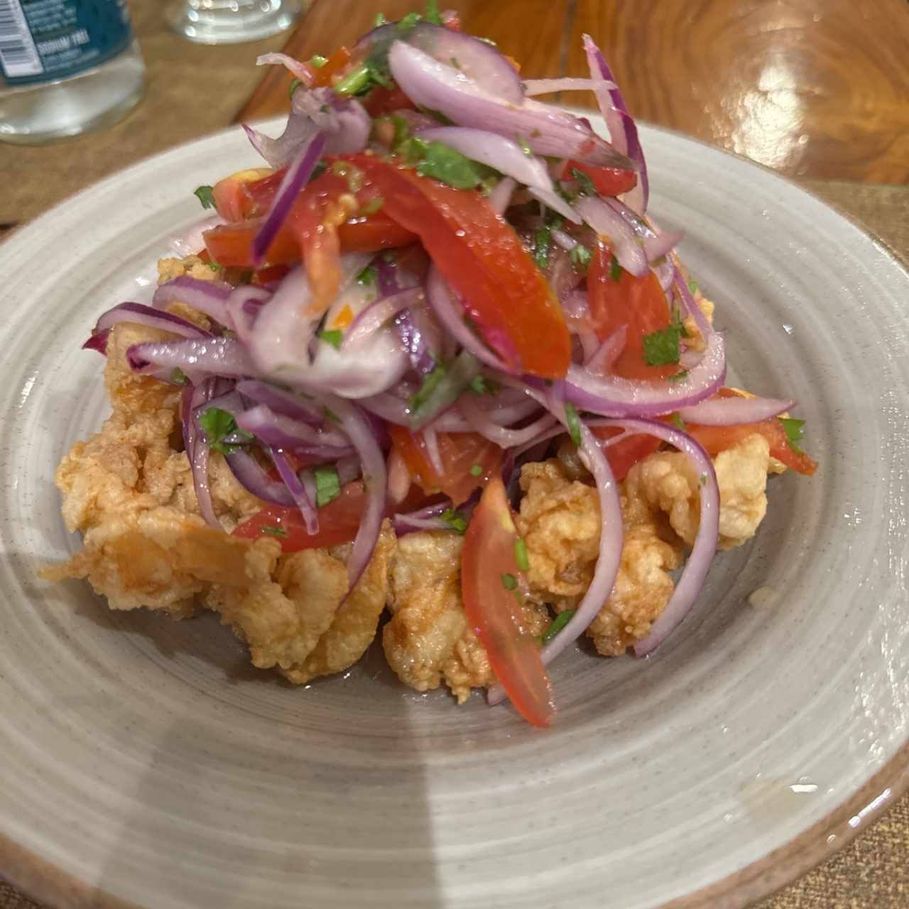 CEVICHE FRITO DE CAMARÓN 