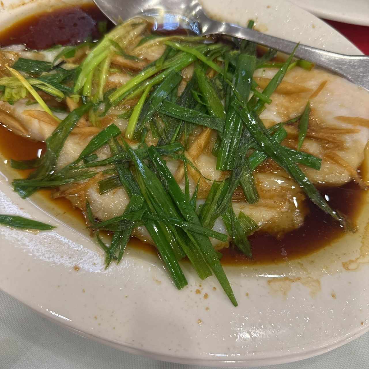 Filete de pescado al vapor 