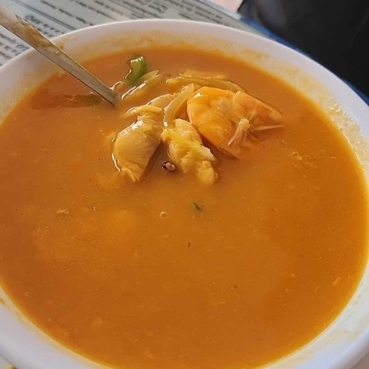 SOPA o GUACHO de (Mariscos o Camarón)