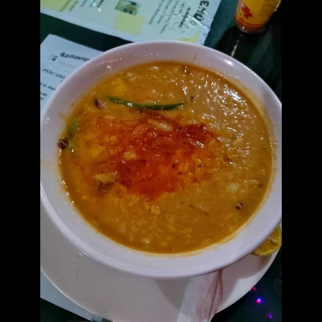 SOPA o GUACHO de (Mariscos o Camarón)