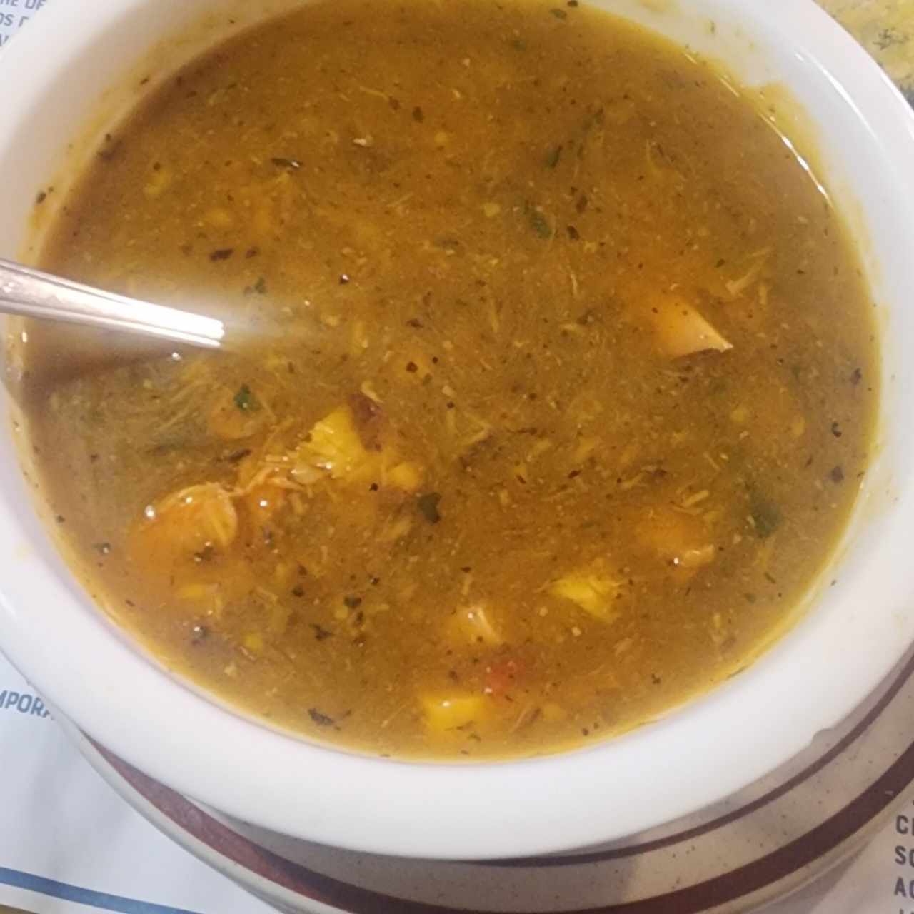 Entradas - Sopa de Mariscos
