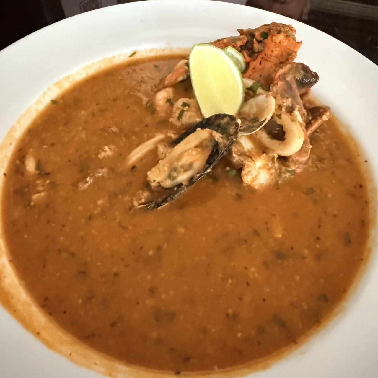 Sopa de Tomate y Cangrejo