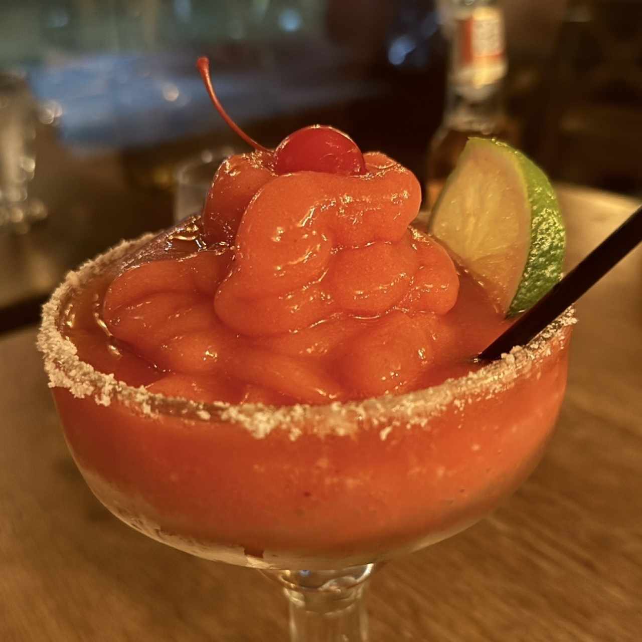 Margarita de fresa frozen