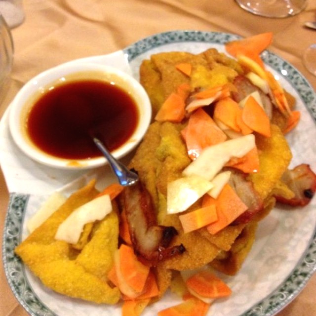 Wantón frito agridulce