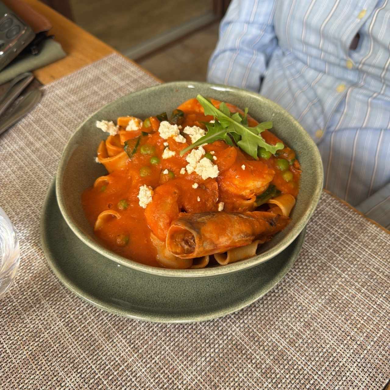 Parpadelle con langostino