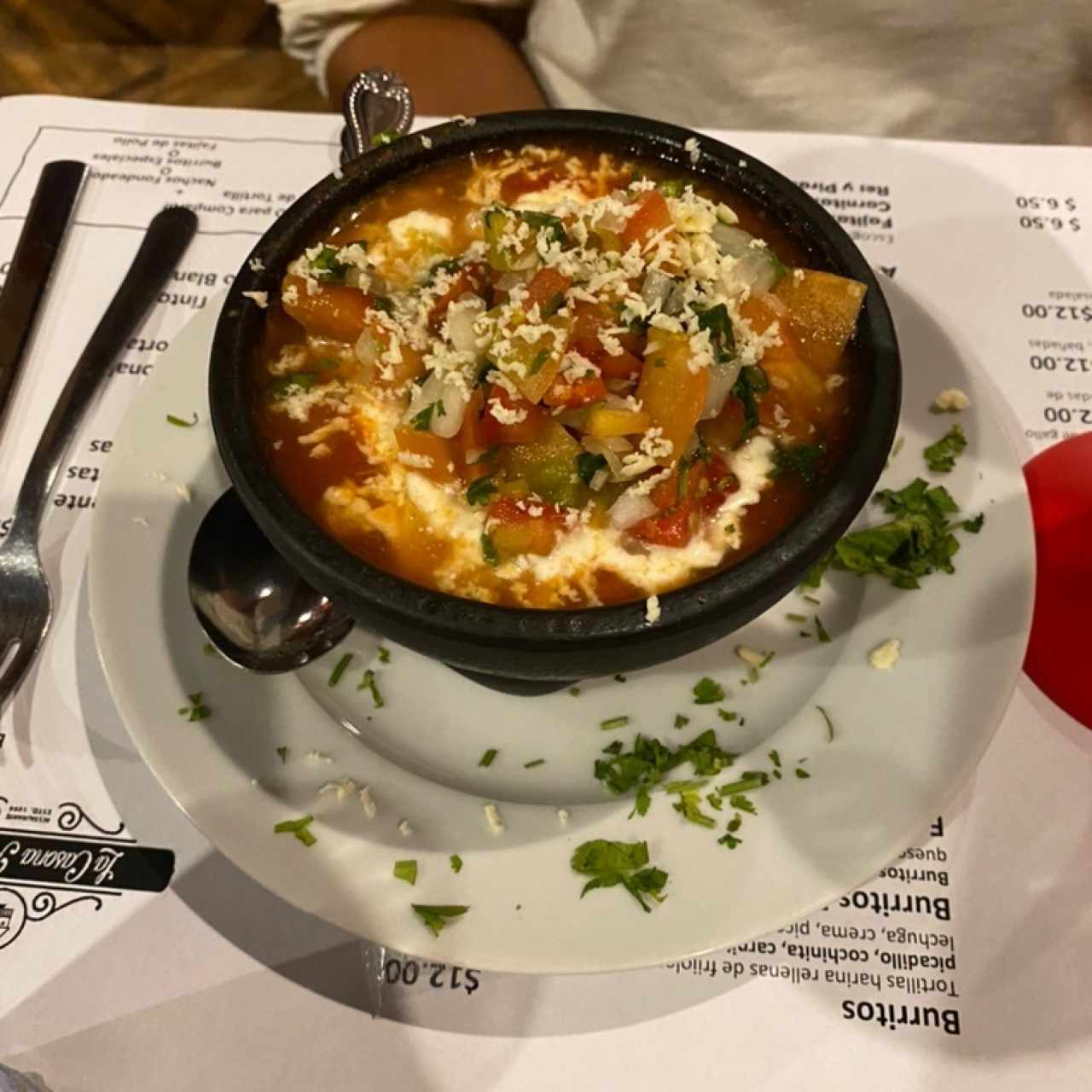 Sopa de tortilla