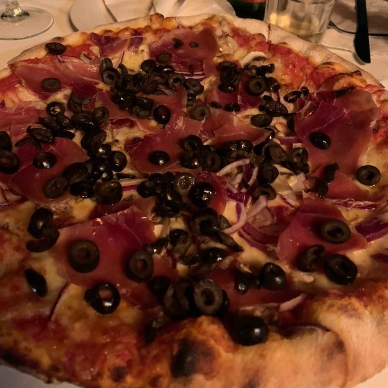 pizza de prosciutto
