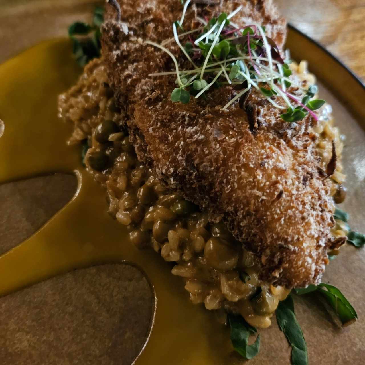 POLLO FRITO CON COCO