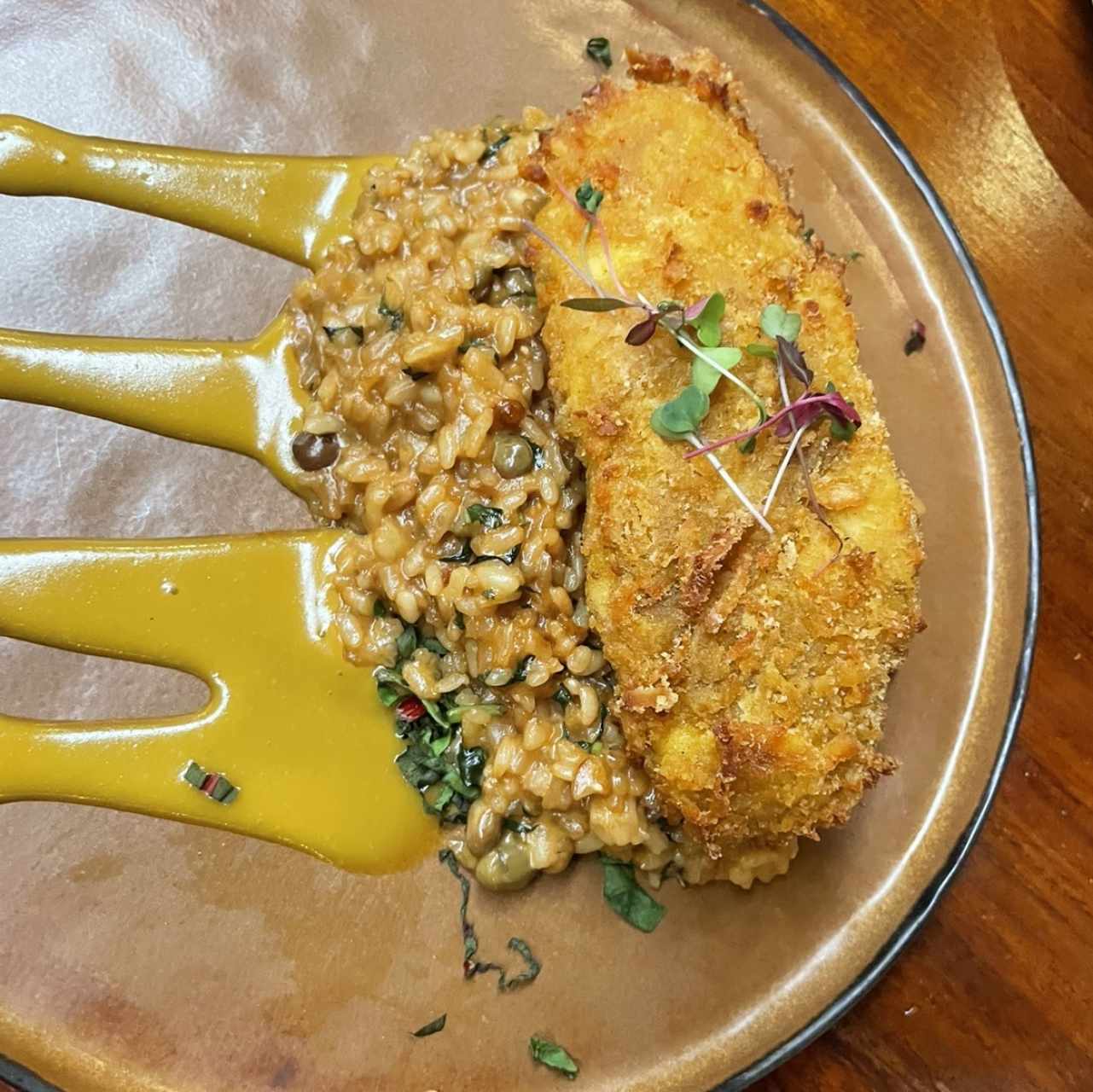 POLLO FRITO CON COCO