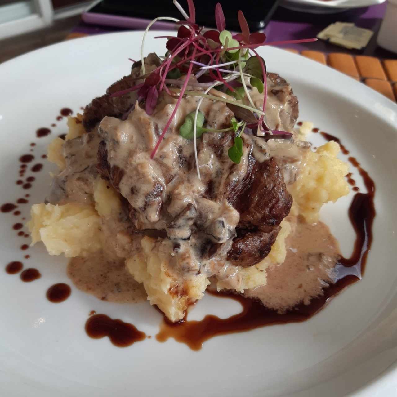 filete con puré