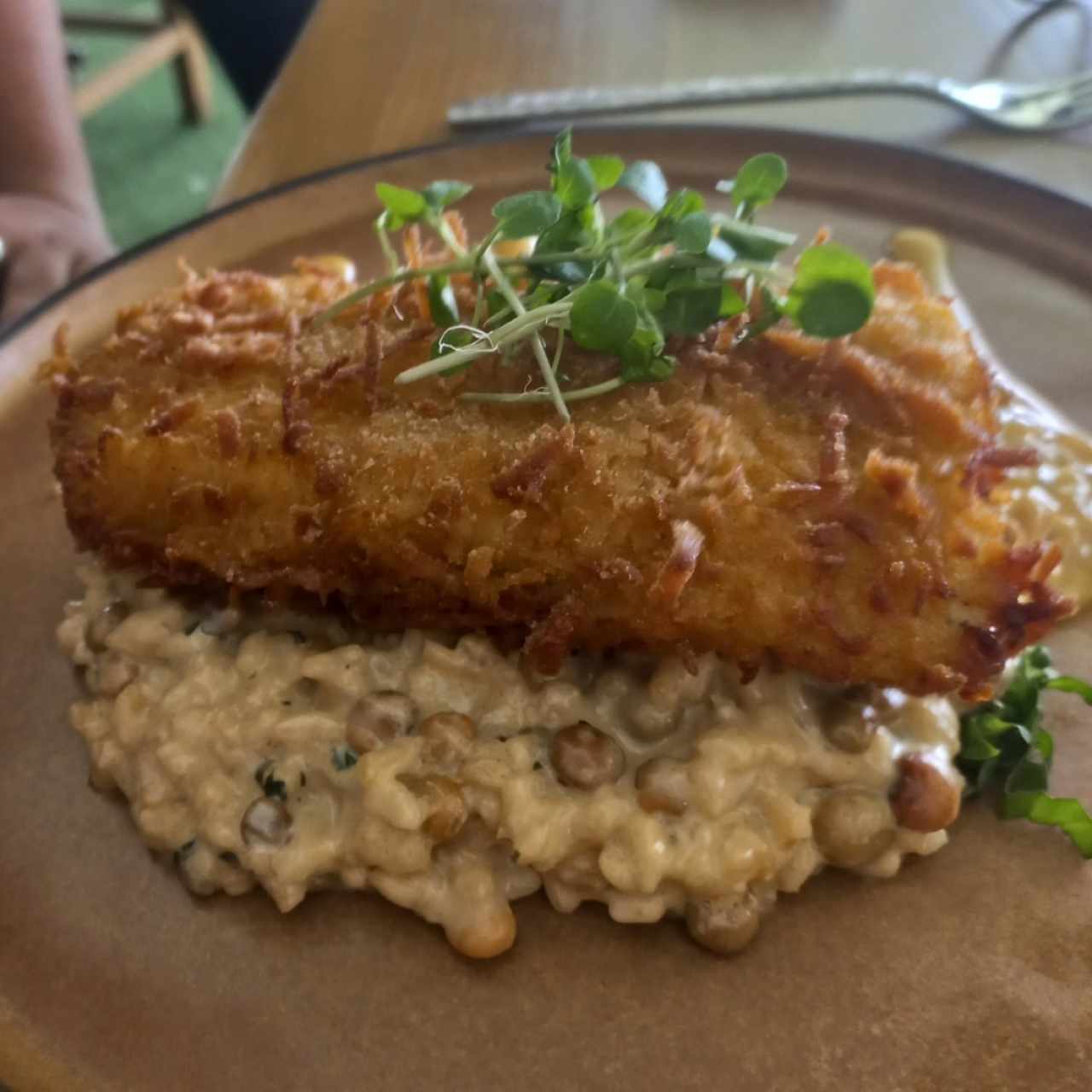 POLLO FRITO CON COCO