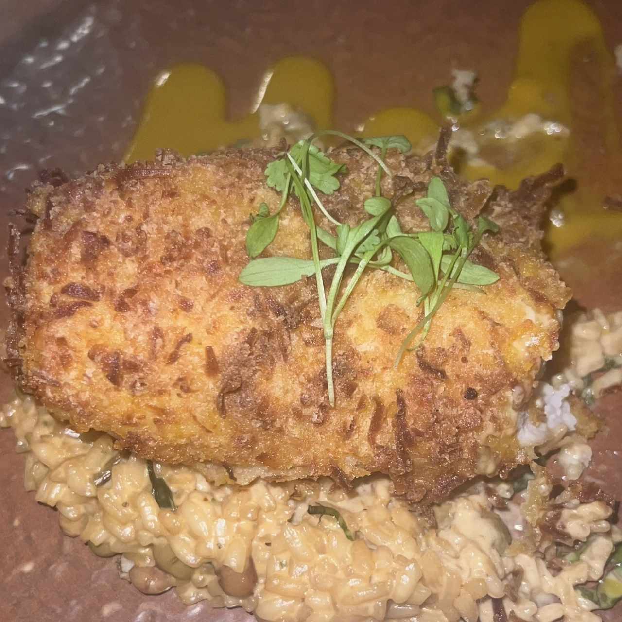 POLLO FRITO CON COCO