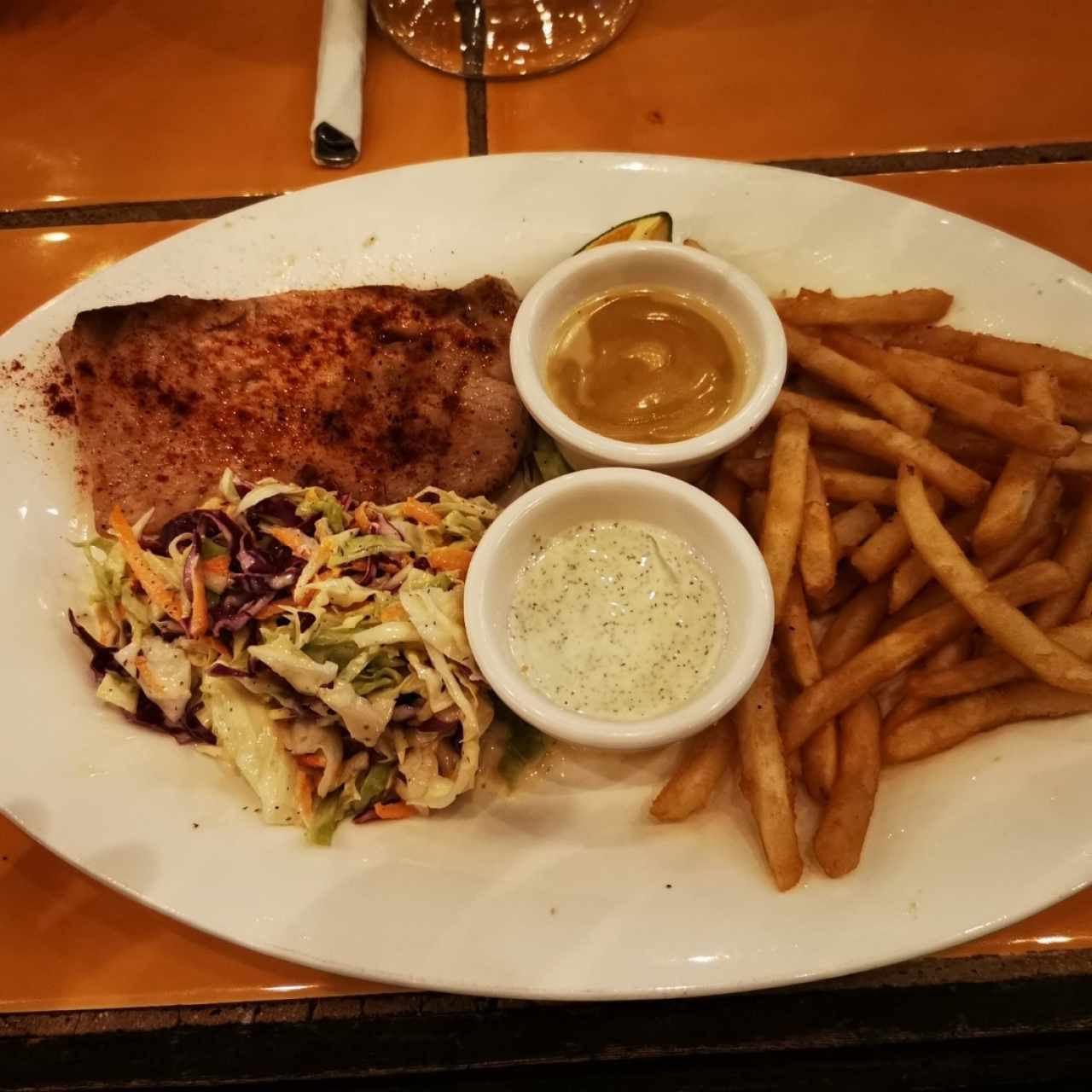 Pescado y papas