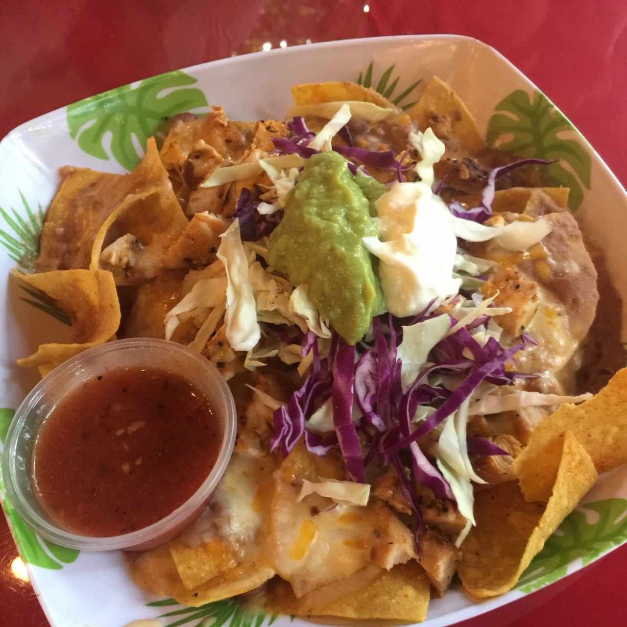 Nachos de pollo