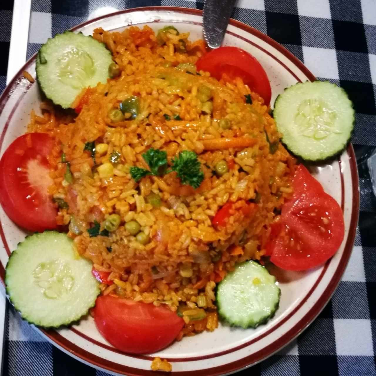 arroz con camarones