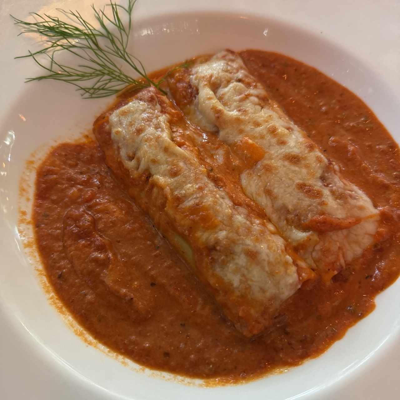 Caneloni de cordero 
