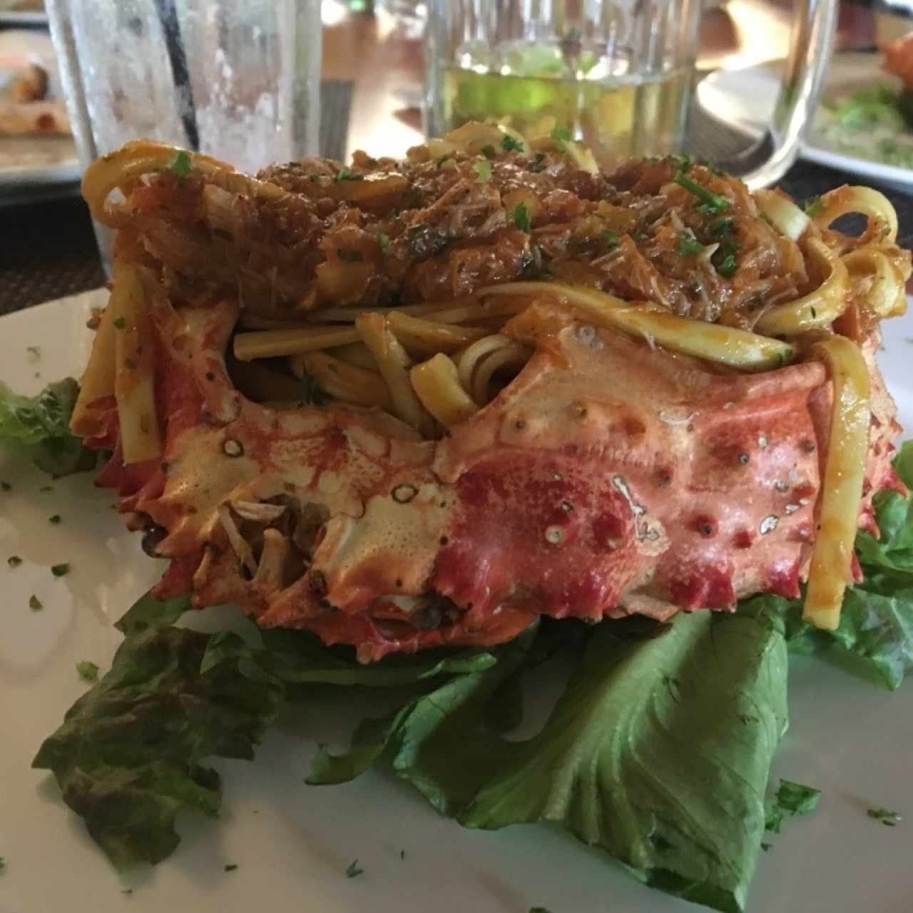 tagliolini al centollo
