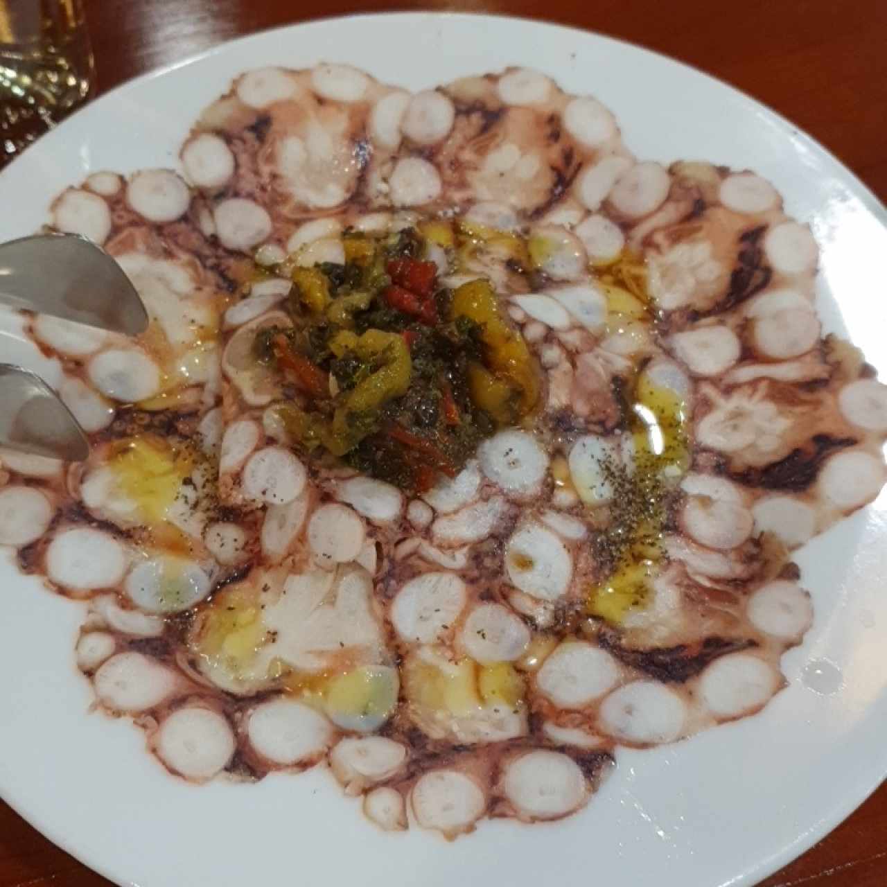 carpaccio de pulpo