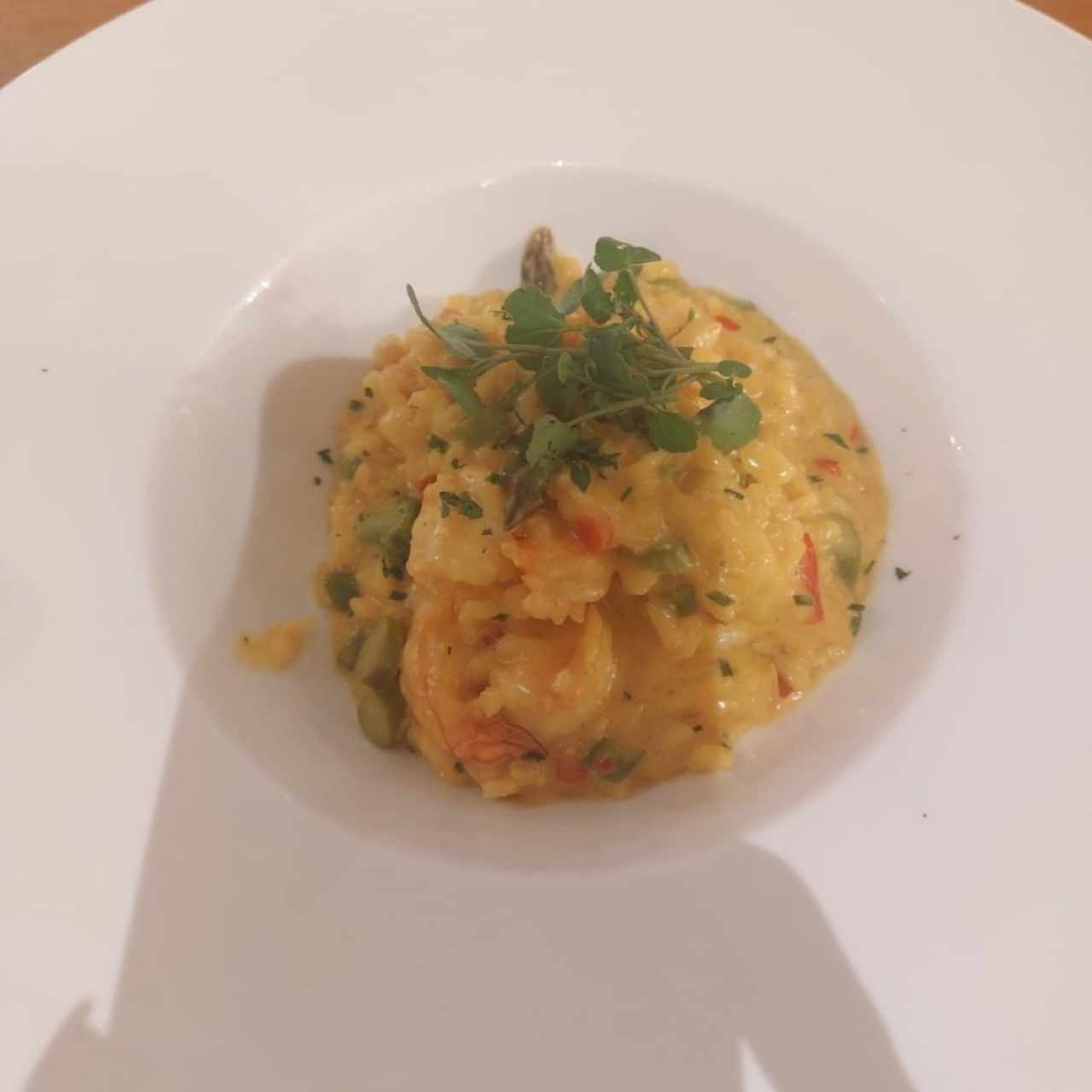 risotto con langostinos 
