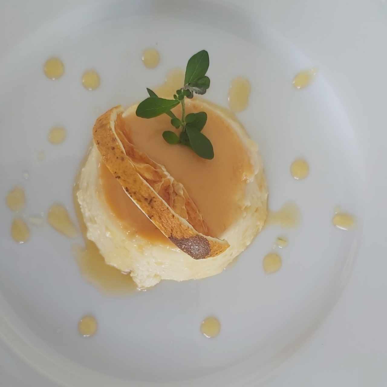 Flan de naranja 