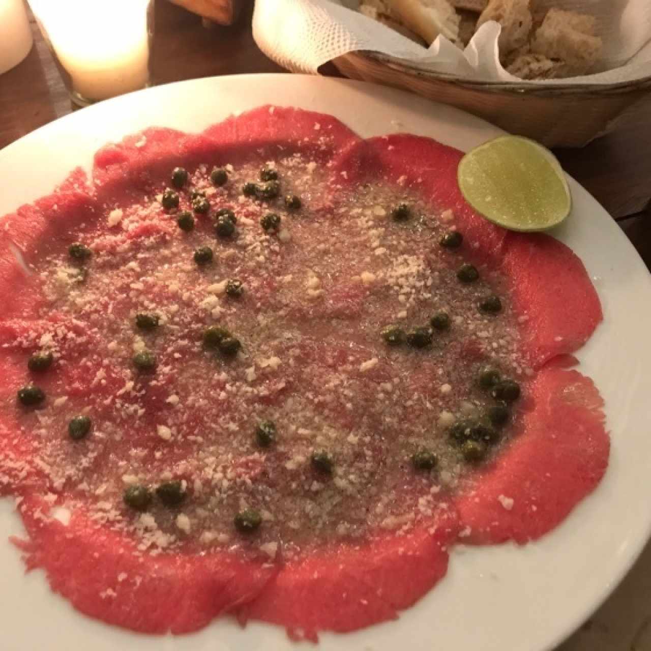 Entradas - Carpaccio de Res