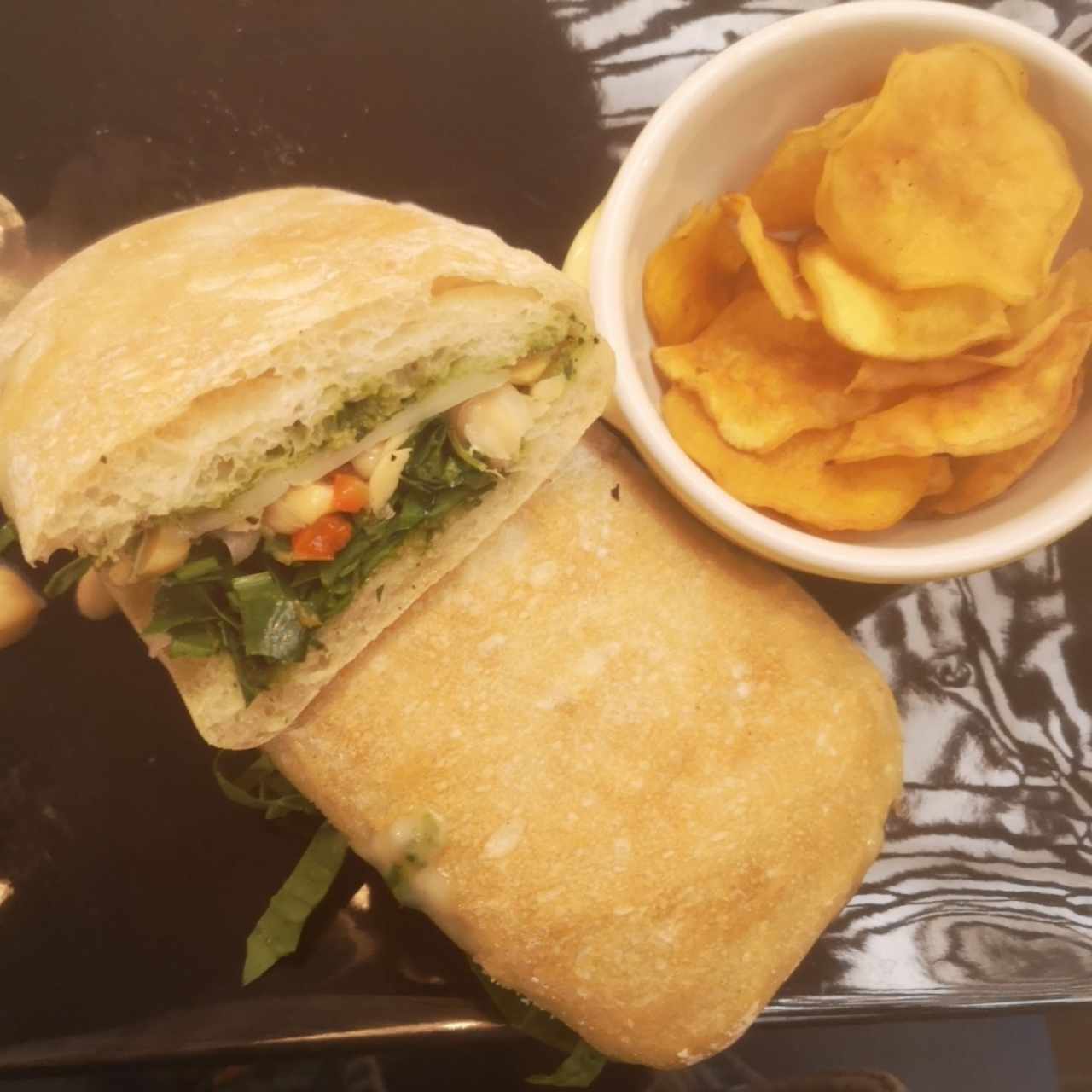 Crepe / Panini - Pollo Earl Grey - Garbanzo en lugar de pollo